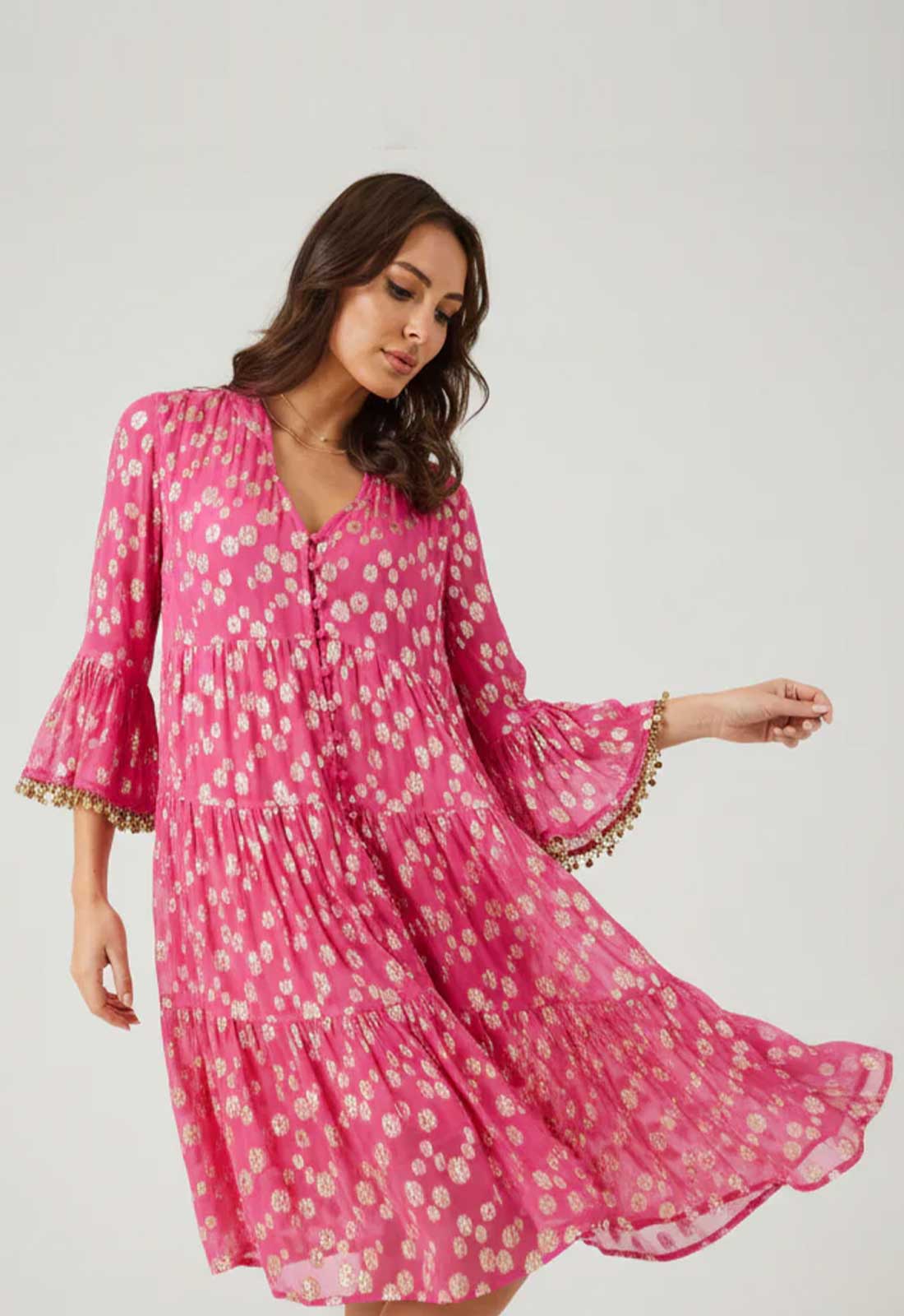 Samantha Jane Pink Orla Beach Dress
