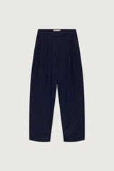 HIGH-RISE LINEN BLEND TROUSER
