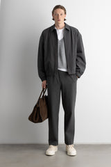 PINSTRIPE ELASTIC WAIST DRESS PANT