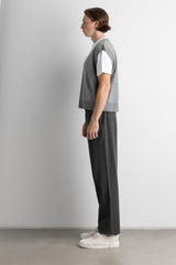 PINSTRIPE ELASTIC WAIST DRESS PANT