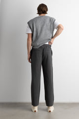 PINSTRIPE ELASTIC WAIST DRESS PANT