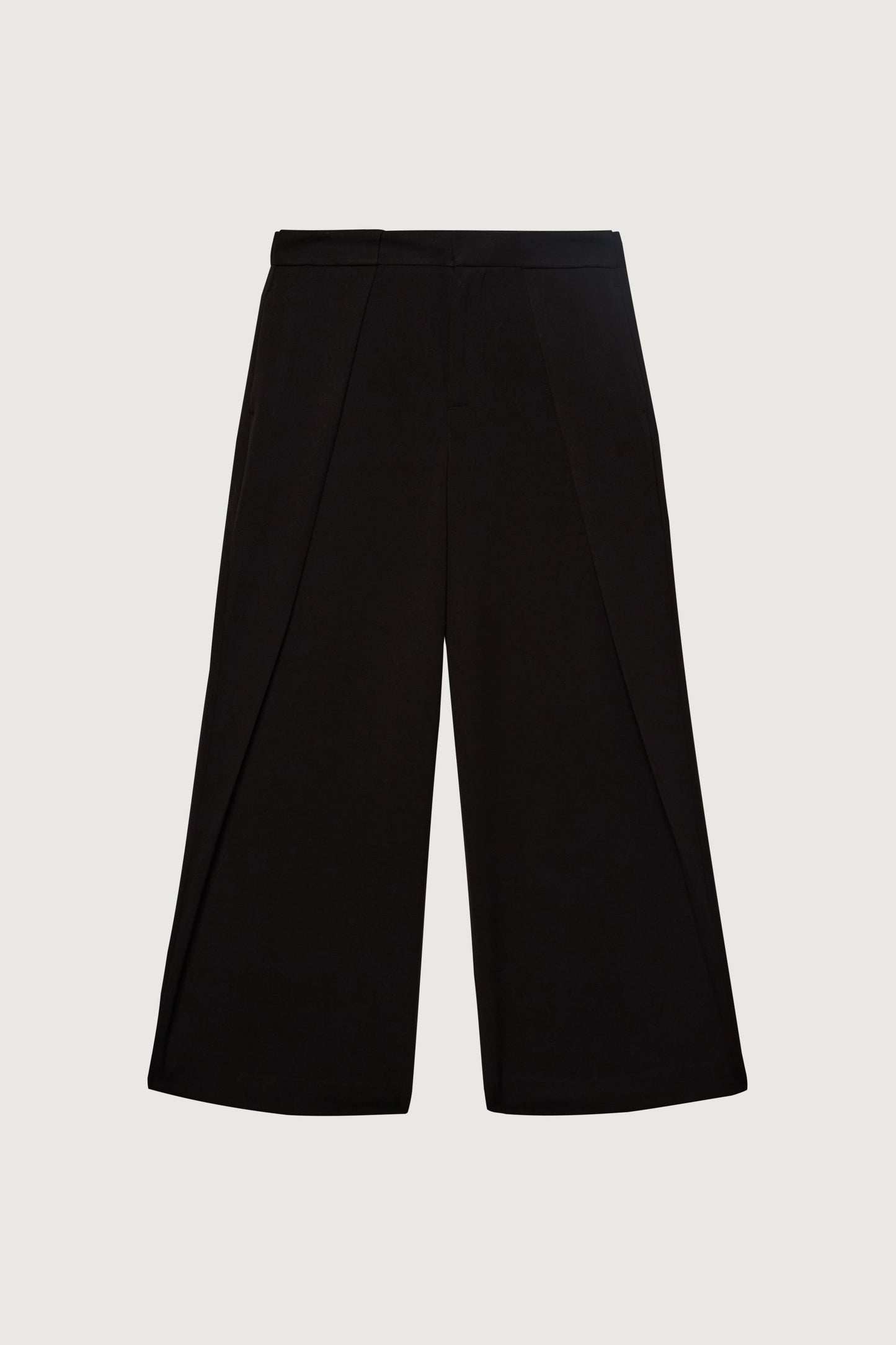 WIDE LEG PANT WITH FOLDED PLEAT