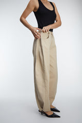 BOTTOM SNAP COTTON TWILL PANTS