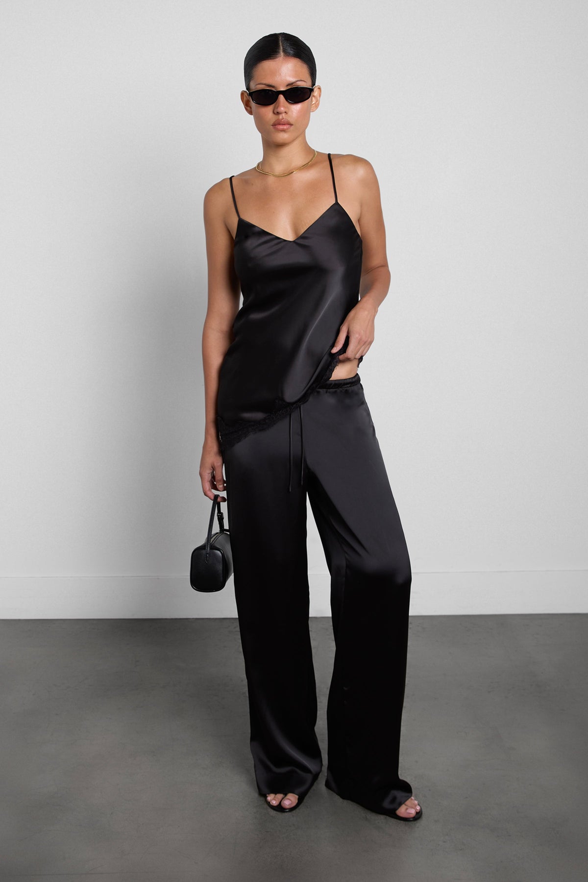 SATIN DRAWSTRING PANT