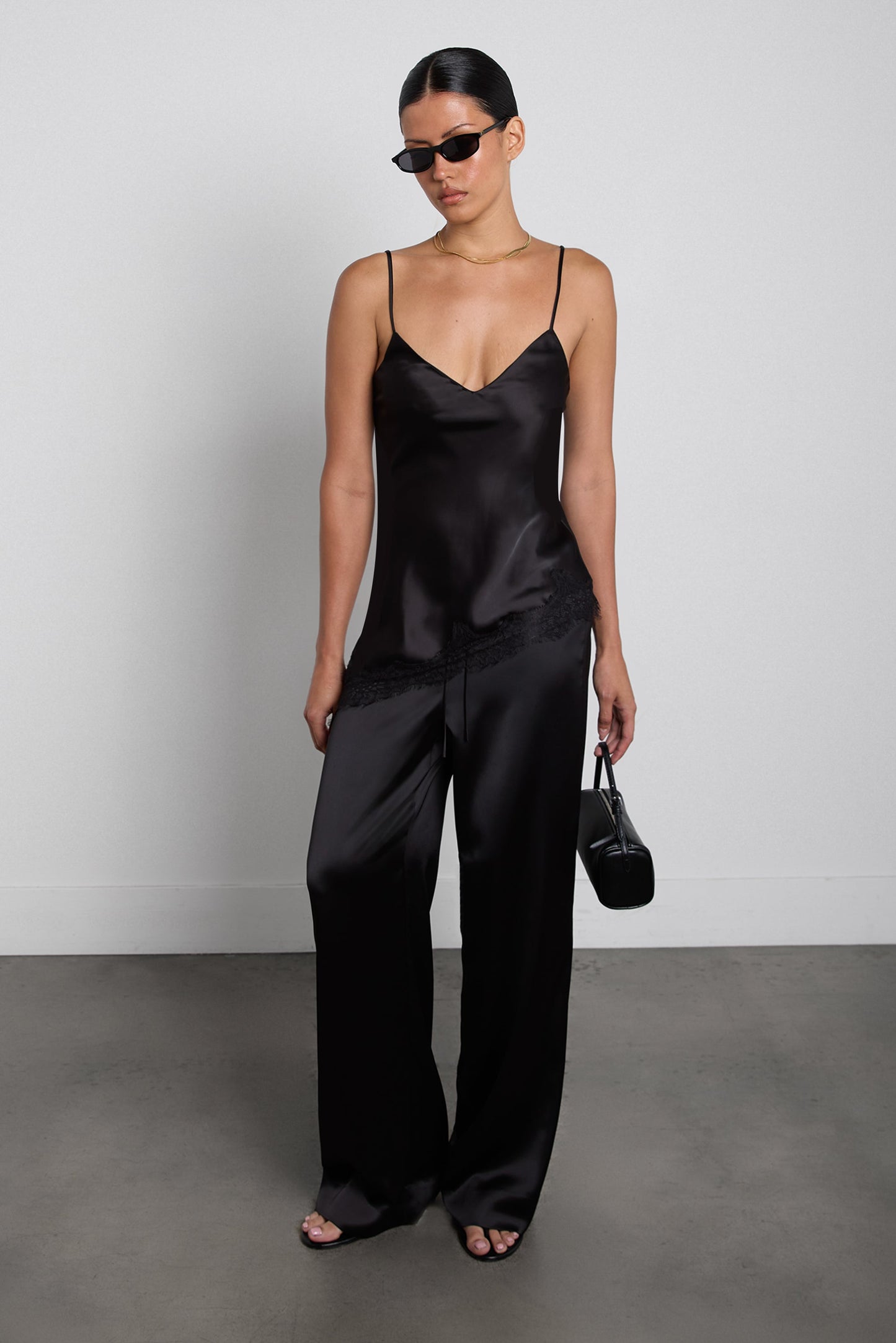 SATIN DRAWSTRING PANT