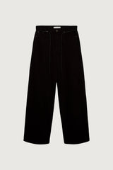 RELAXED BLACK DRAWSTRING JEAN