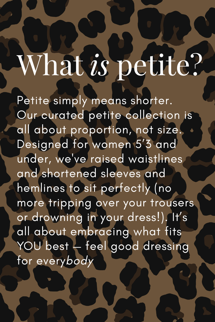 Chocolate Abstract Tilly Dress Petite