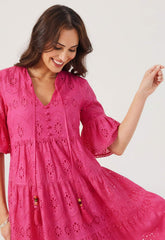 Samantha Jane Pink Phoebe Summer Dress