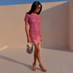 Pink Sequin T-Shirt