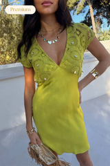 Green Shell Mini Elodie Dress