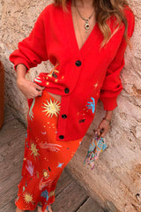 Red Celestial Dorris Skirt