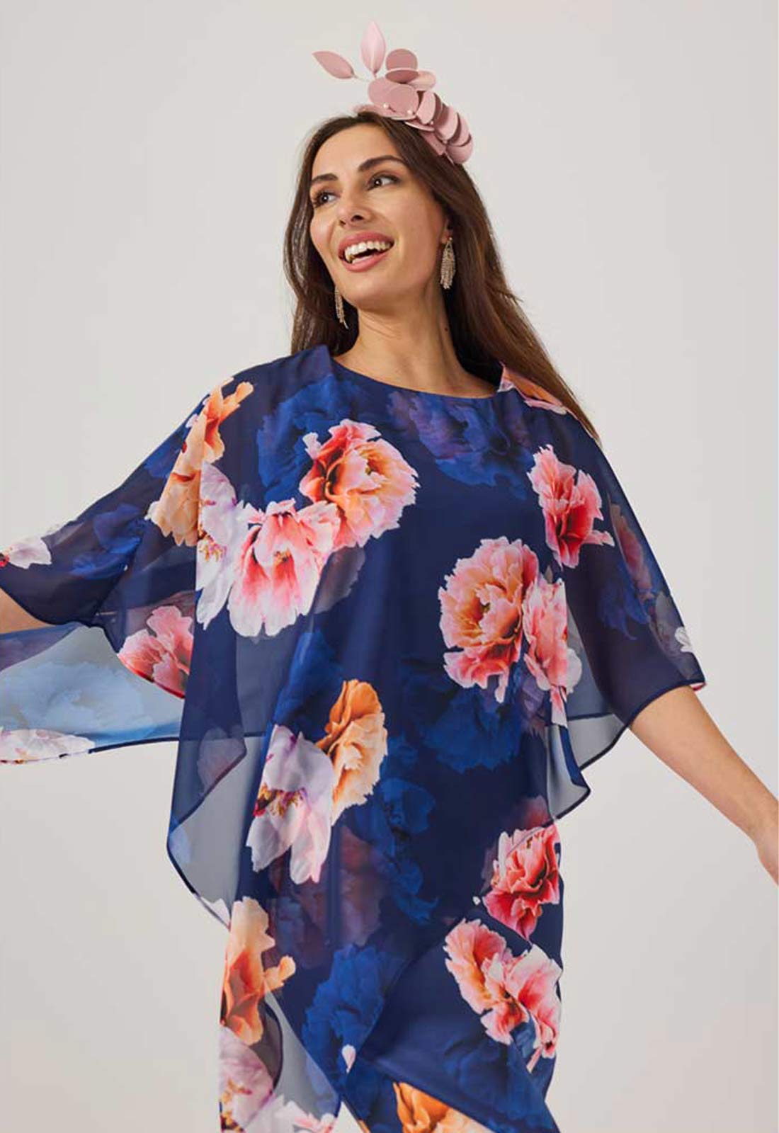 Samantha Jane Blue Rosalia Cocktail Dress