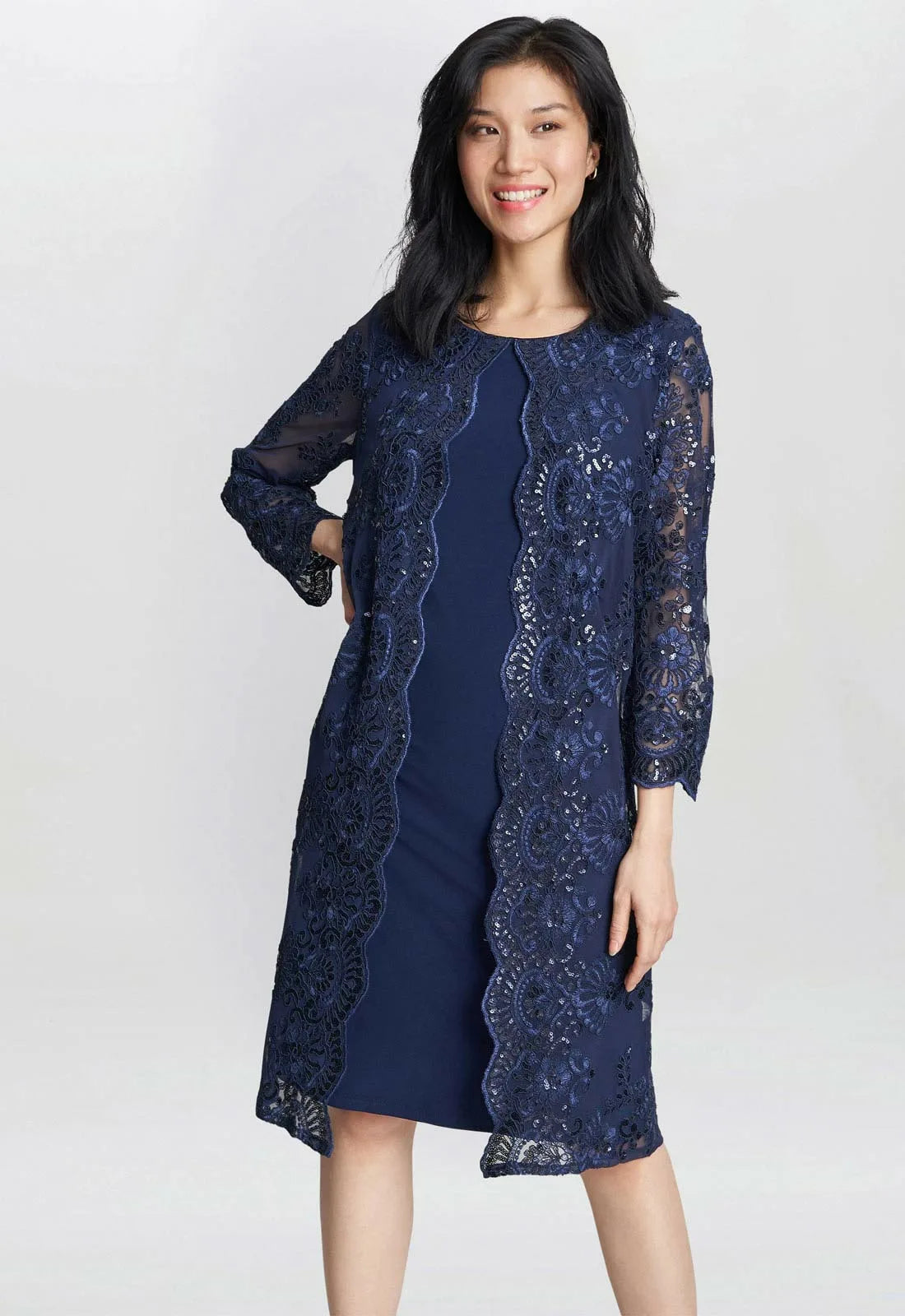 Gina Bacconi Yasmina Mock Jacket Dress