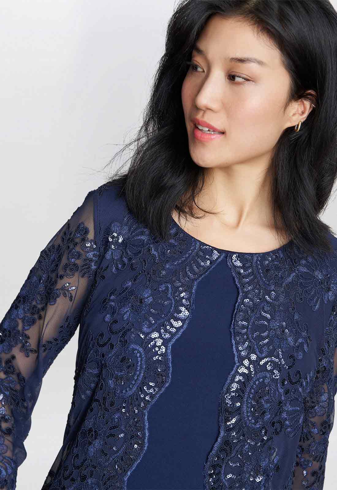 Gina Bacconi Yasmina Mock Jacket Dress
