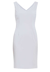 Gina Bacconi Silver Mist Merna Crepe Shift Dress