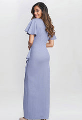 Gina Bacconi Perri Alissa Maxi Dress With Hip Embellishment