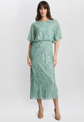 Gina Bacconi Sage Ava Sequin Midi Dress