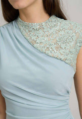 Gina Bacconi SAGE Carter Lace Detail Maxi Dress