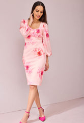 Samantha Jane Pink Chrissy Cocktail Dress