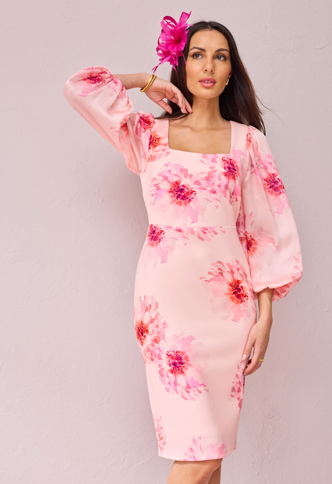 Samantha Jane Pink Chrissy Cocktail Dress