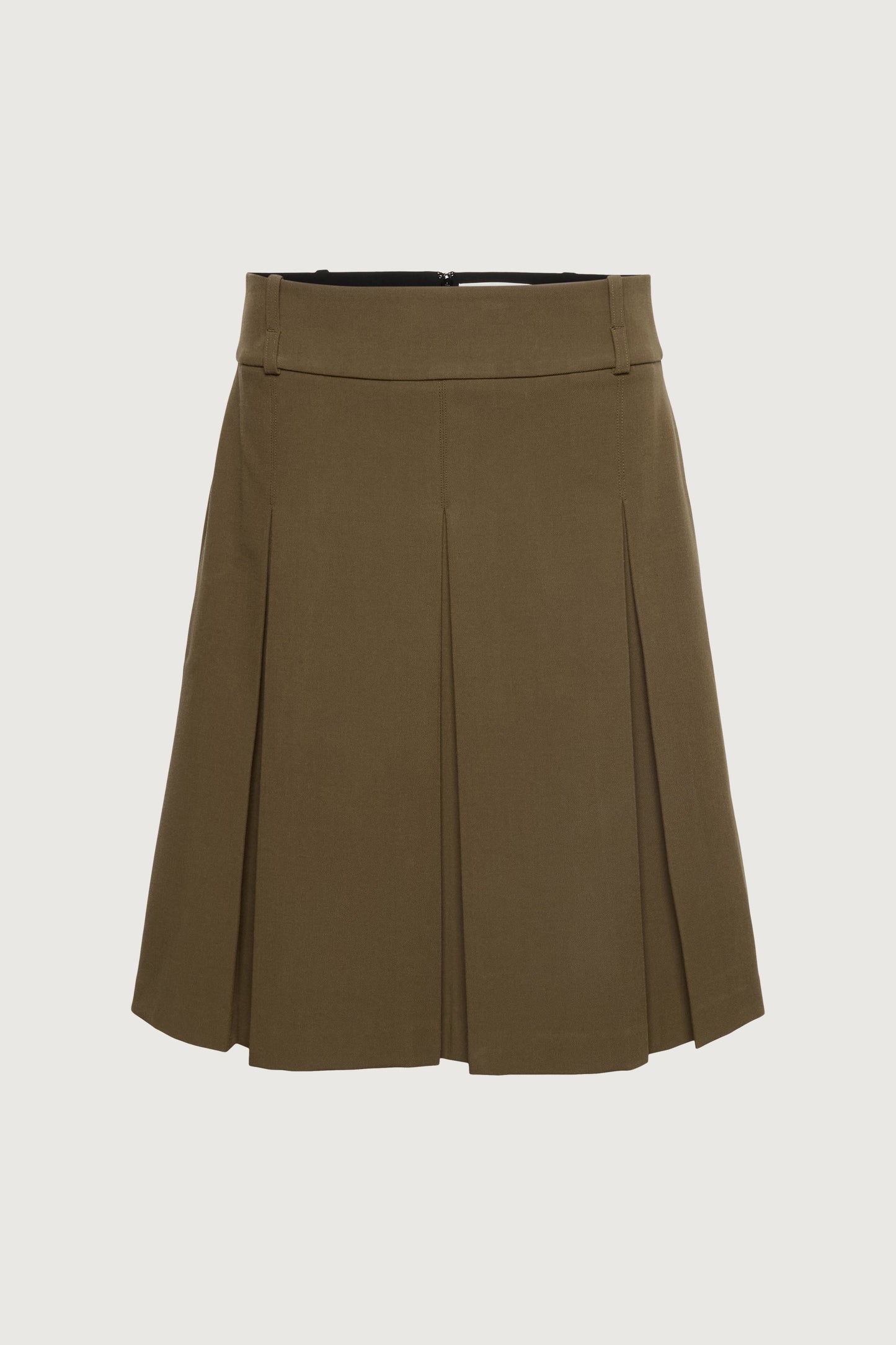 PLEATED MIDI A-LINE SKIRT