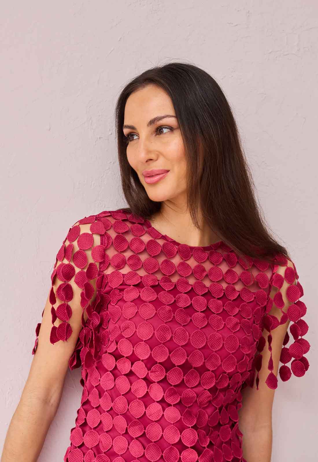 Samantha Jane Raspberry Sammi Cocktail Dress