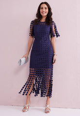 Samantha Jane Blue Sammi Cocktail Dress
