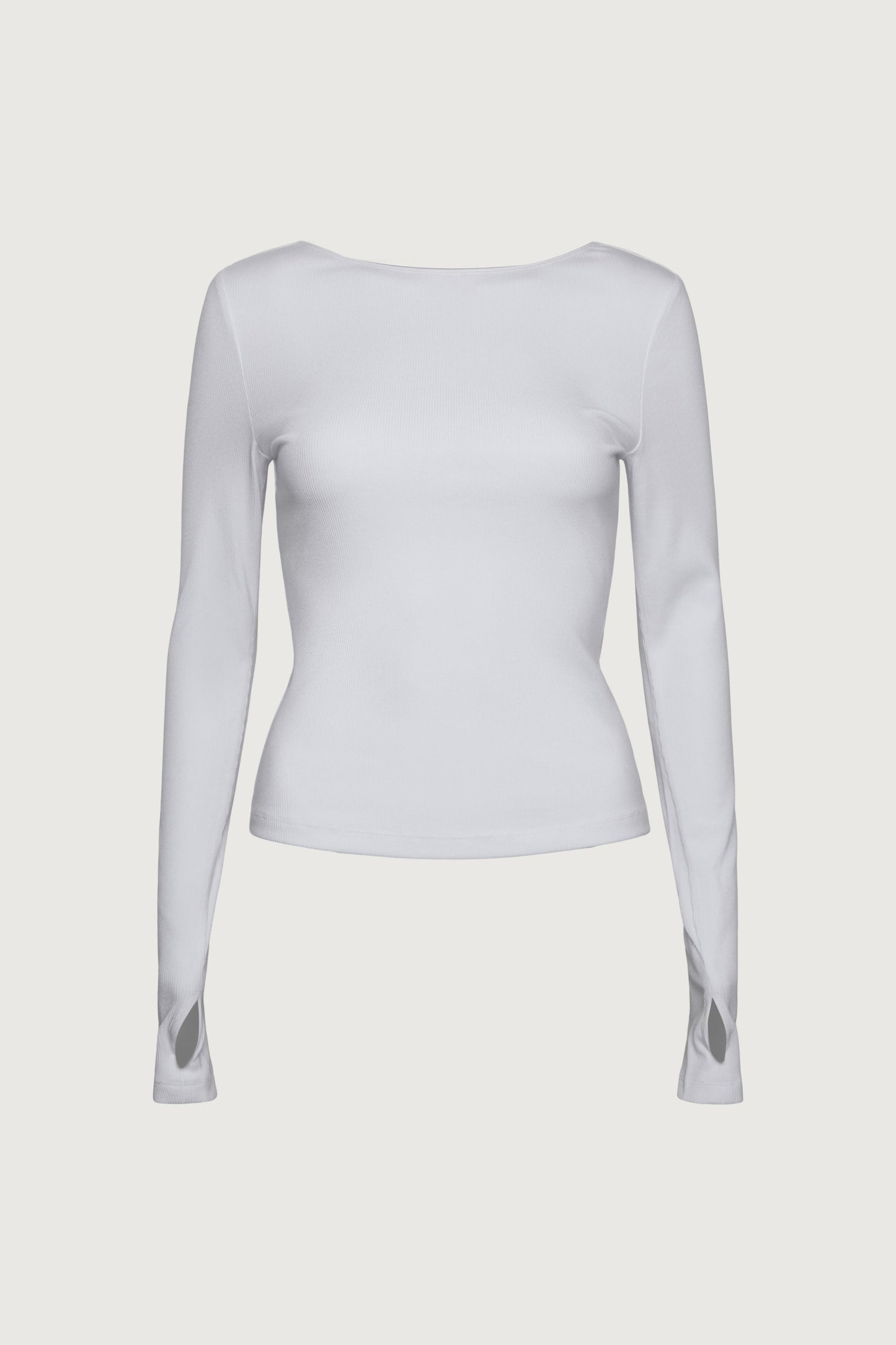 OPEN BACK LONG SLEEVE TOP