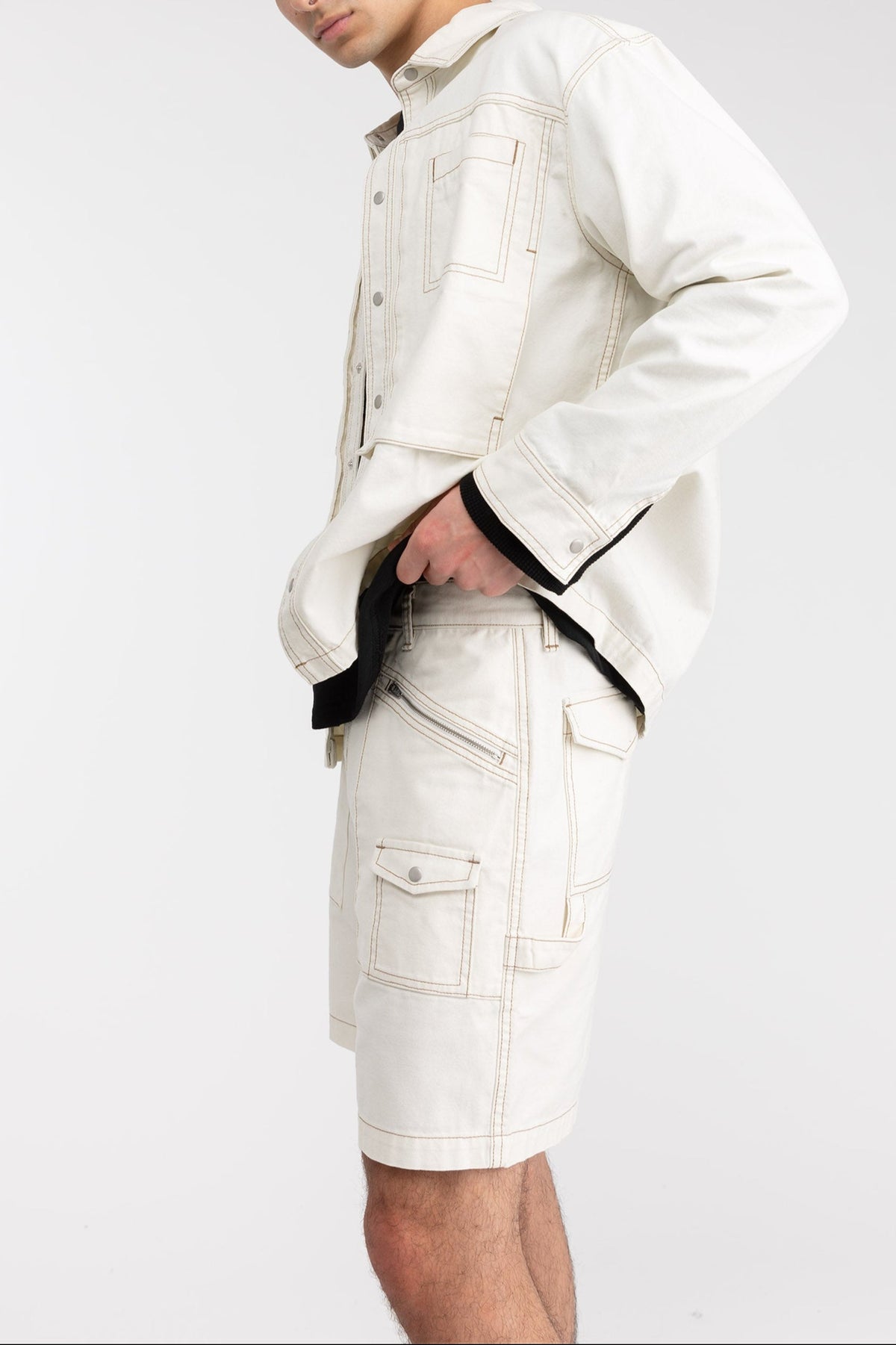 COTTON-TWILL CARGO SHORT