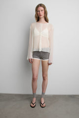 COTTON BLEND LACE SHORTS