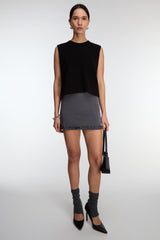 RUFFLE HEM MINI SKIRT
