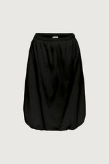 BUBBLE HEM MIDI SKIRT WITH DRAWSTRING