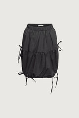 TIERED BOW MINI SKIRT