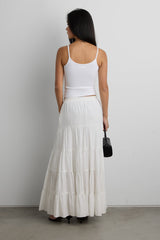 TIERED MAXI SKIRT