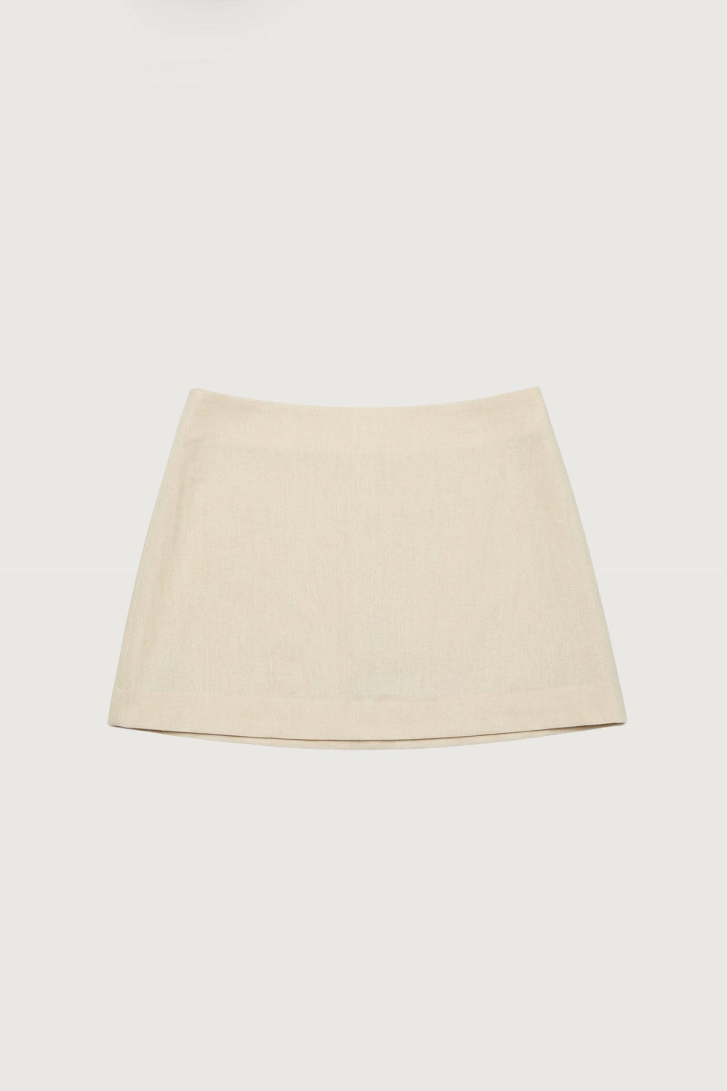 LINEN BLEND MINI SKIRT