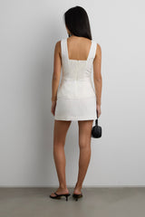 LINEN BLEND MINI SKIRT