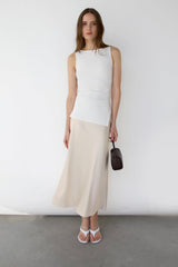 SATIN MAXI SKIRT
