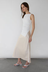 SATIN MAXI SKIRT