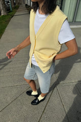 BUTTON FRONT SWEATER VEST