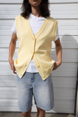 BUTTON FRONT SWEATER VEST