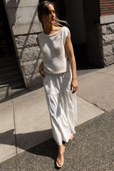 RELAXED OFF THE SHOULDER SWEATER