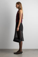 SLEEVELESS KNIT VEST WITH BUTTONS