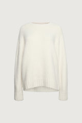 BRUSHED ALPACA OVERSIZED CREWNECK SWEATER