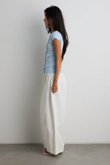 CAP SLEEVE BUTTON FRONT SWEATER