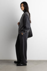 RIBBED KNIT MOCK NECK ZIP-UP SWEATER VEST