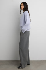RIBBED KNIT V-NECK SWEATER