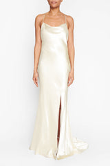 True Decadence Pippa Ivory Bridesmaid Satin Slip Dress
