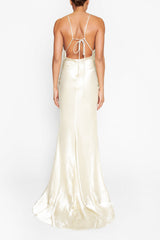 True Decadence Pippa Ivory Bridesmaid Satin Slip Dress