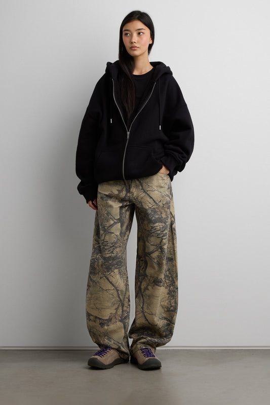 FLEECE STUDIO ZIP-UP HOODIE