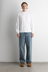 RELAXED LONG SLEEVE CREWNECK T-SHIRT